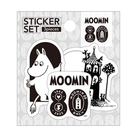 World Craft MOOMIN80TH MOSC-S539 Moomin Sticker Set of 3
