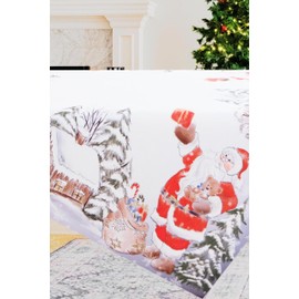 Kamaca Teddy Bear Series For Christmas, Christmas Tablecloth With High-Quality Print Motif, Winter, Christmas