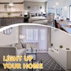 Bonlux 8W G125 LED Globe Light Bulbs, E26 Large Dimmable