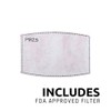 Face Cover Mask (Set of 2) Unisex with 6 Removable