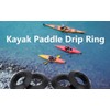 Lorsum 4Pcs Kayak Paddle Drip Rings, Rubber Canoe Paddle Drip