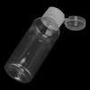 MUKCHAP 50 PCS 50ml Clear Empty Flip Cap Bottles, Refillable