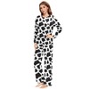 XUWU Cow Print Couples Matching Outfits Soft Pullover Pjs Set