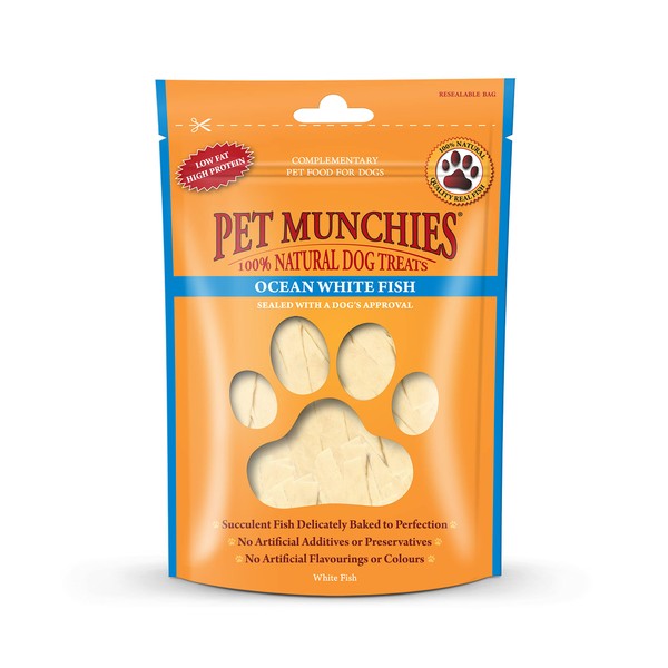 Pet Munchies Ocean White Fish Dog Treats, Healthy Dog Chews