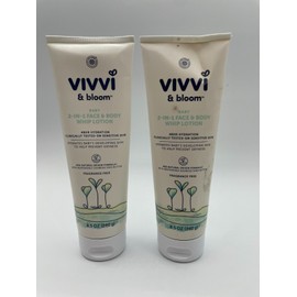 Bloom 2x Sealed Vivvi & Bloom Baby 2 In 1 Face & Body Whip Lotion 8.5 Oz