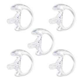 TWAYRDIO Earmold for Right Ear, Medium Size, Earbud Ear Mold Earplug Ear Insert for Motorola Walkie Talkie Surveillance Earpiece Headset Acoustic Coil Tube Audio Kits, 5 Pack