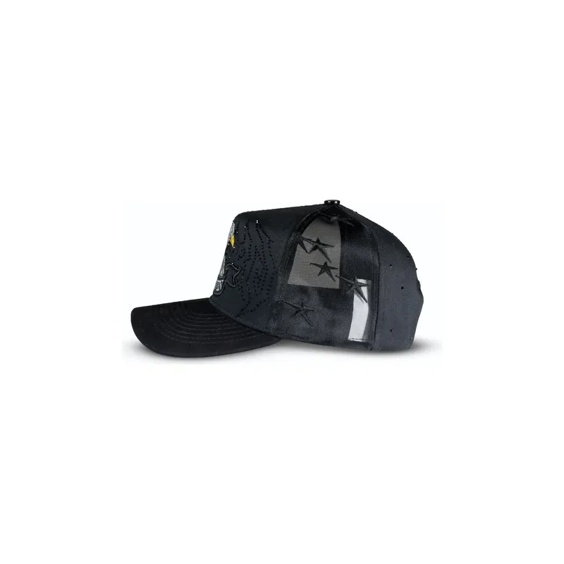 Gorra Gallo Gothic Diamonds Cincopunto7 Negro Ajustable Bordado