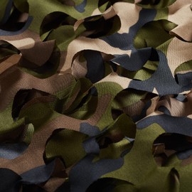 Camo Netting, Bulk Roll Camouflage Netting New US 4 Color Woodland 5 X 13 ft, Military Hunting Mesh Nets Free Cutting for Hunting Blind Sunshade Shooting Theme Party Decoration