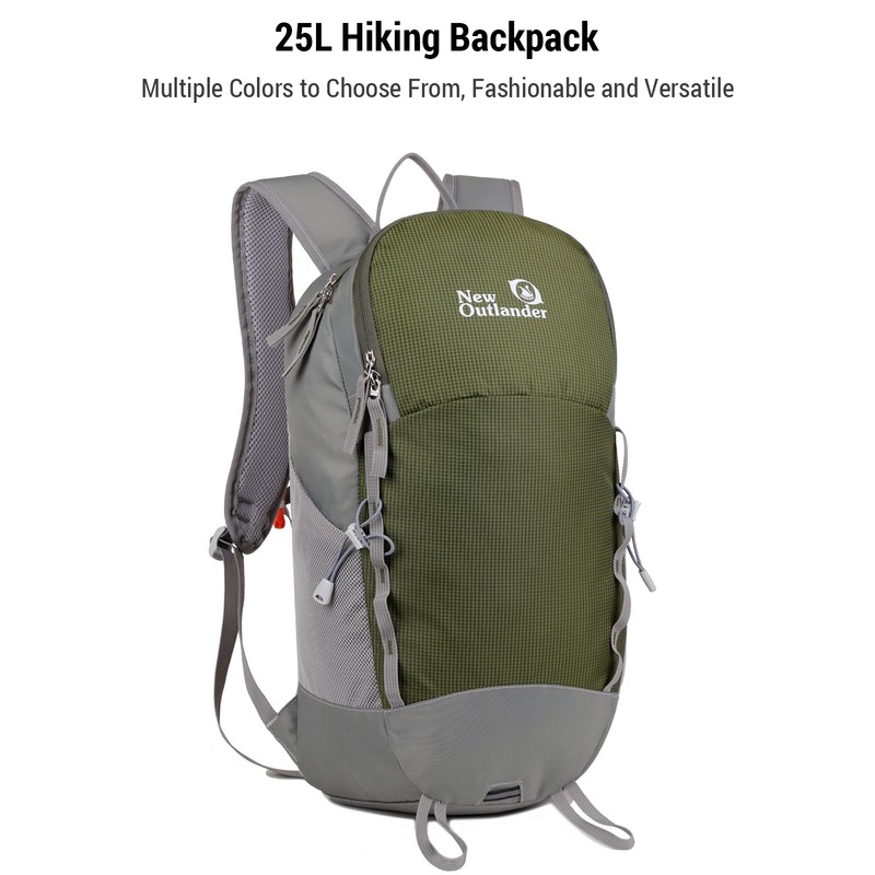 New Outlander 25L Hiking Backpack Waterproof Lightweight Daypack for Men