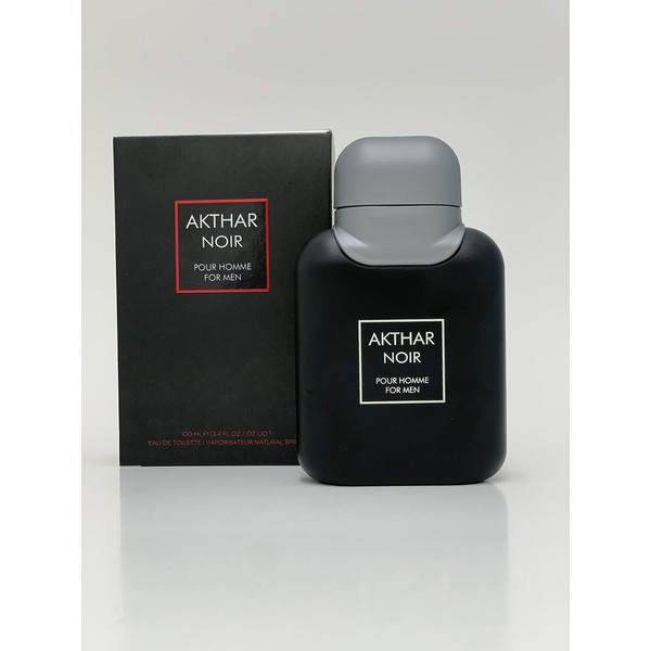 Preferred Fragrance Men's Akthar Noir Eau De Toilette Spray, 3.4 Fl Oz/100 ml