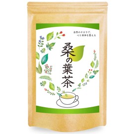 Natural Feast Mulberry Leaf Tea, Made in Japan, Tokushima Prefecture, Decaffeinated Tea Bags, Mulberry Leaves, Made in Japan, 30 Packs