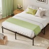 topfresh Foldable King Bed Frame Wooden Platform Bed Frame Underbed