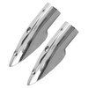 2pcs 7/8in Handrail End 316 Stainless Steel Anti Corrosion Accessory