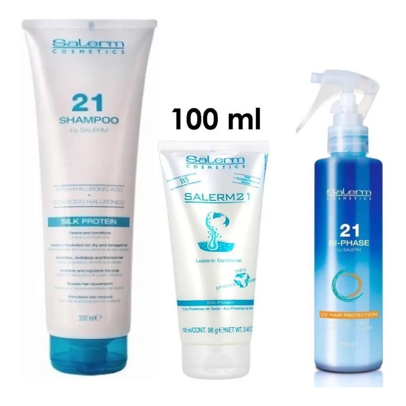 Salerm 21 Kit Tratamiento Y Protector Uv Para Cabello Dañado