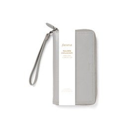 Filofax Personal Compact Zip w/wristlet Malden Organiser - Stone
