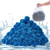 Reusable Blue Polyester Fiber Filter Media 3.1 Lbs Pool Sand