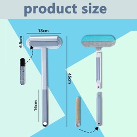 Fusselbürste Tierhaare mit Verlängerungsstange, Fusselbürste im Set, Haustier Pelz und Fussel entfernen, Fusselbürste für Tierhaare, Hundehaare, Katzenhaare, Kleidung, Bett und Teppich