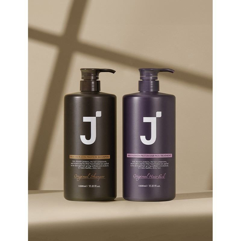 J-Soup Silk Keratin Hair Pack Treatment with Peony Scent, 1L,