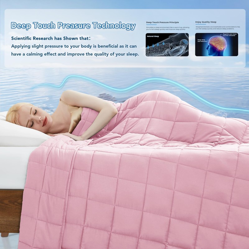 Topcee Weighted Blanket for Adults (20 lbs, 60" x 80")