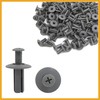 Partuto 100 Pcs 8mm Hole Gray Rivets Fastener Push Clips