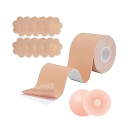 NESTOOK Boob Tape, Breat Lift Tape with 12 Nipple Covers