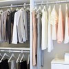 Upstore 20 White Clothes Rack Dividers Round Hangers Closet Dividers