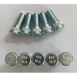 WANTONE RACING 10pcs 610-364 1/2-20 Serrated Wheel Stud 0.62 in. Knurl, 1.46 in. Length Replacement for Select Jeep Cherokee Wrangler Rear Hub