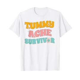 Vintage Tummy Ache Survivor Retro T-Shirt