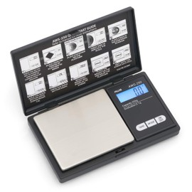 American Weigh Scales Series Digital Pocket Weight Scale Accurately Measures, Backlit LCD Display 250g x 0.1g, (Black), AWS-250-BLK