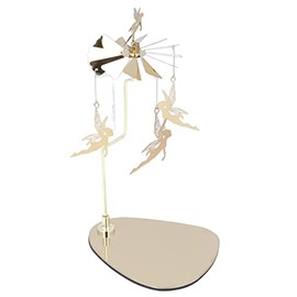 Garosa Portavelas Giratorio para Velas Perfumadas con Bandeja Triangular - Candelabro Decorativo de Mesa para Hogar y Fiesta