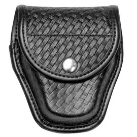 Bianchi AccuMold Elite 7900 Chrome Snap Covered Cuff Case (Basketweave Black, Size 1)