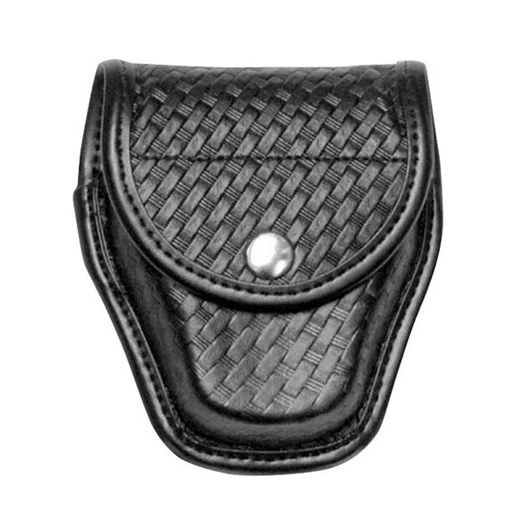 Bianchi AccuMold Elite 7900 Chrome Snap Covered Cuff Case (Basketweave Black, Size 1)
