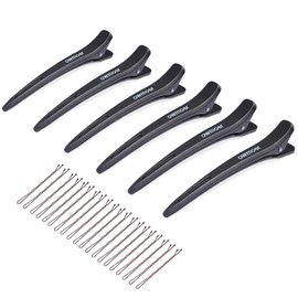 Hair Clips For Styling,With Anti Slip Teeth Duck Billed Hairs Clip,6pcs Upgraded Non deformable professional haircut clips For Salons Men And Women Long Hairpin,For Hairdressers To Create Hairstyles.