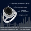 GemStoneKing 6.44 Carat 14X10MM Oval Natural Genuine Black Onyx Women's