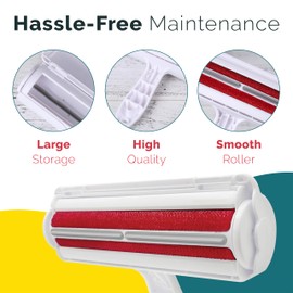 ZENOVA PETS Hair Remover Roller Effective Dog & Cat Hair Cleaning roller for Carpets, Clothes, and Furniture Reusable Pet Hair Cleaning Tool - pet hair cleaning roller for Effortless Hair Removal