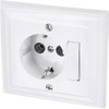 ADAKAT Pack of 2 Flush-Mounted Sockets, Universal Switch, All-in-One, Series