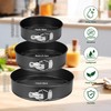 FLEEODAN Springform Pan Set of 3 (7"/9"/11") - Non-Stick Cheesecake