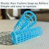 Ulifebetter 20팩 스냅 헤어 롤러 플라스틱 세트 0.98인치/2.5cm 무열 스냅온