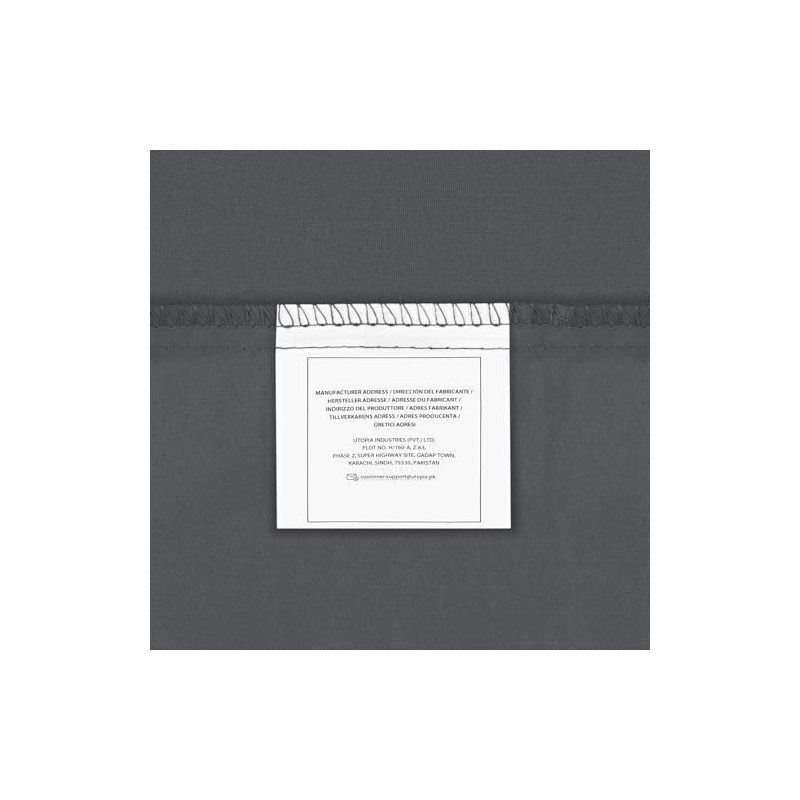 Utopia Bedding Utopia Bedding Bed Sheet Set Single, Grey, 3
