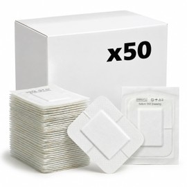 KMINA Sterile Wound Dressing, 6 x 9 cm, Hypoallergenic Wound Plaster
