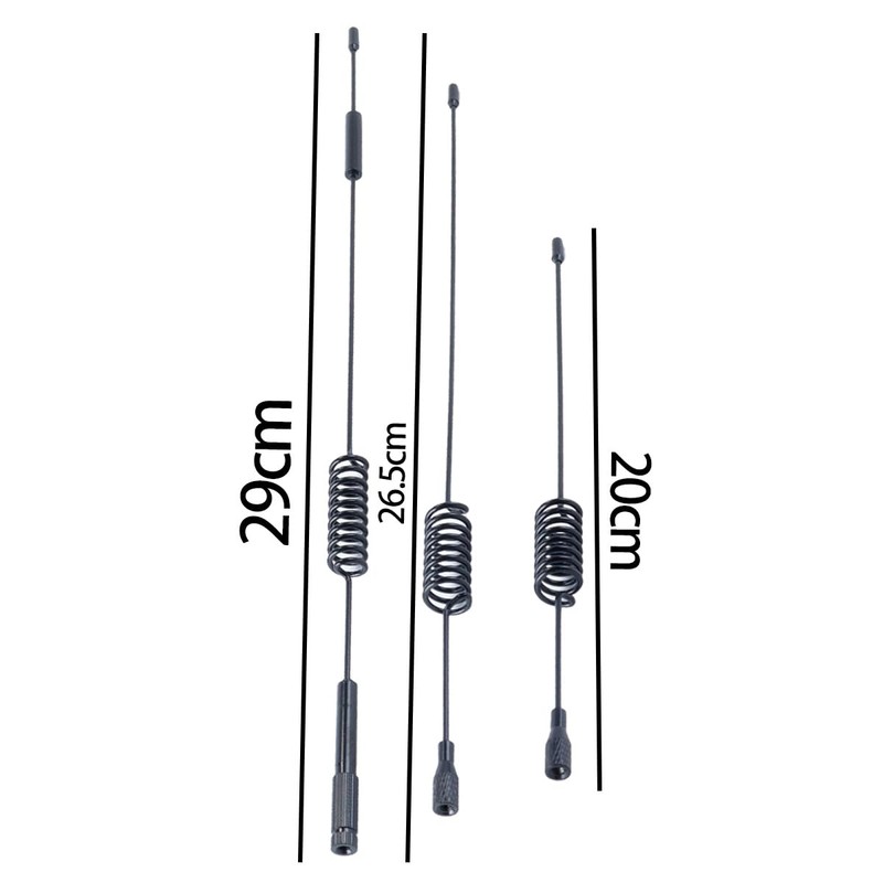 Orivin 3 Pack Easy Install Black Metal Simulation Antennas for