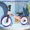 WETIFY Colorful Lighting Balance Bike 2 Year Old, 2-5 Year