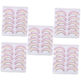 Baluue 5sets Individual Lashes Style False Eyelashes Faux Lash Extensions for Cosplay 5pairs*5