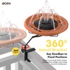 iBorn Bird Bath for Outside,Deck Mounted Bird Bath 12in,Bird Baths