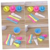 3set Diy Facial Mask Mixing Set Tools with Bowl Brush and Measuring Spoon for Skincare Compact and Pink Yellow Blue Tools for
