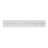 Carrara White Honed Marble Chair Rail Molding 2x12