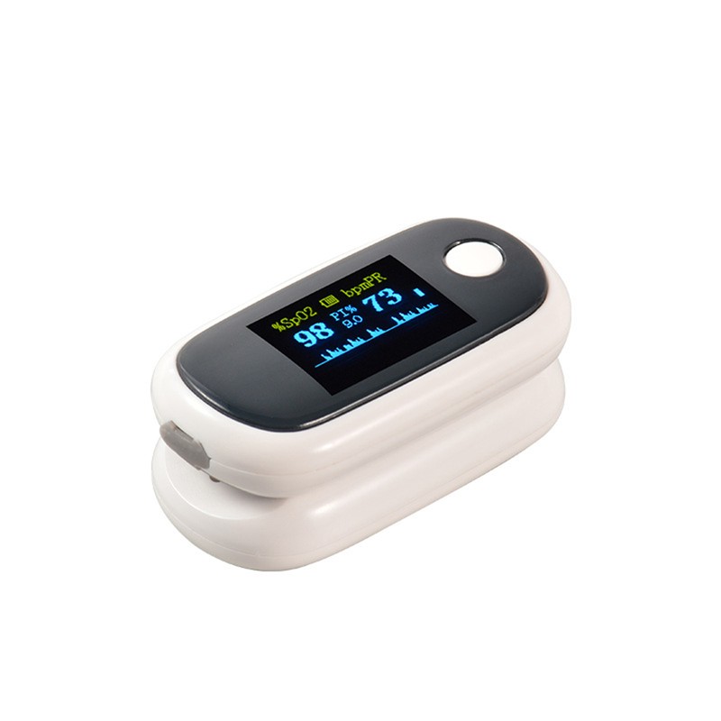 Fingertip Pulse Oximeter PVC Accurate Fast Spo2 Reading Rechargeable Portable