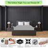 Double Fitted Sheet, Light Grey Microfibre Deep Pocket 12 inch