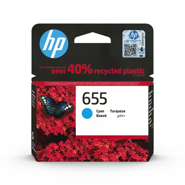 HP 655 CZ110AE Ink Cartridges - Cyan