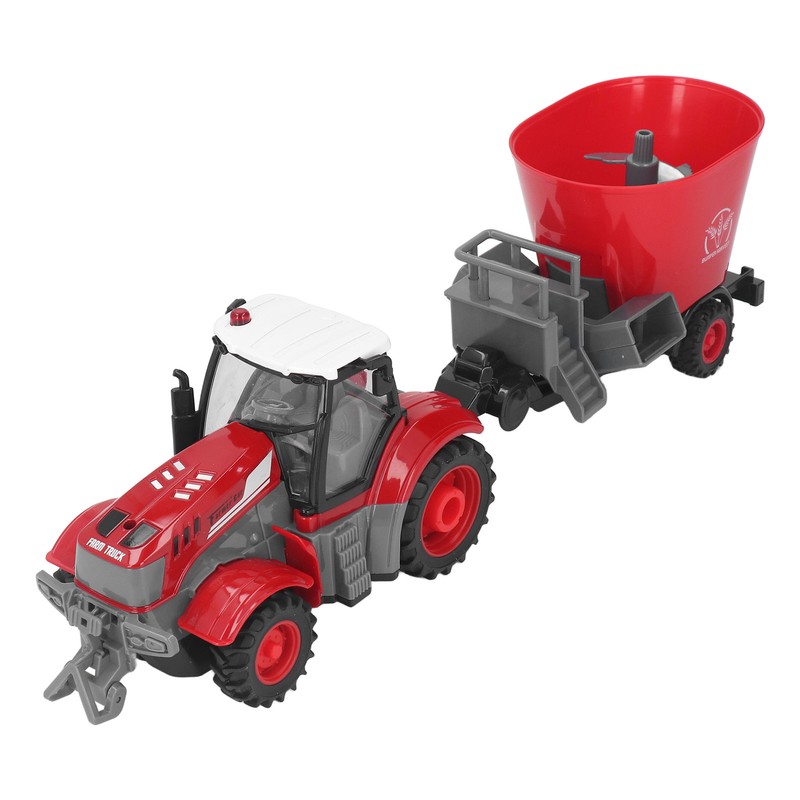 RC Farm Tractor with Trailer Remote Control Tractor Toy RC